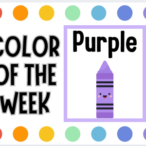 Color Themed Activity Bundle for Early Learners: Weekly Color Visuals, Worksheets, Activities & Classroom Decor